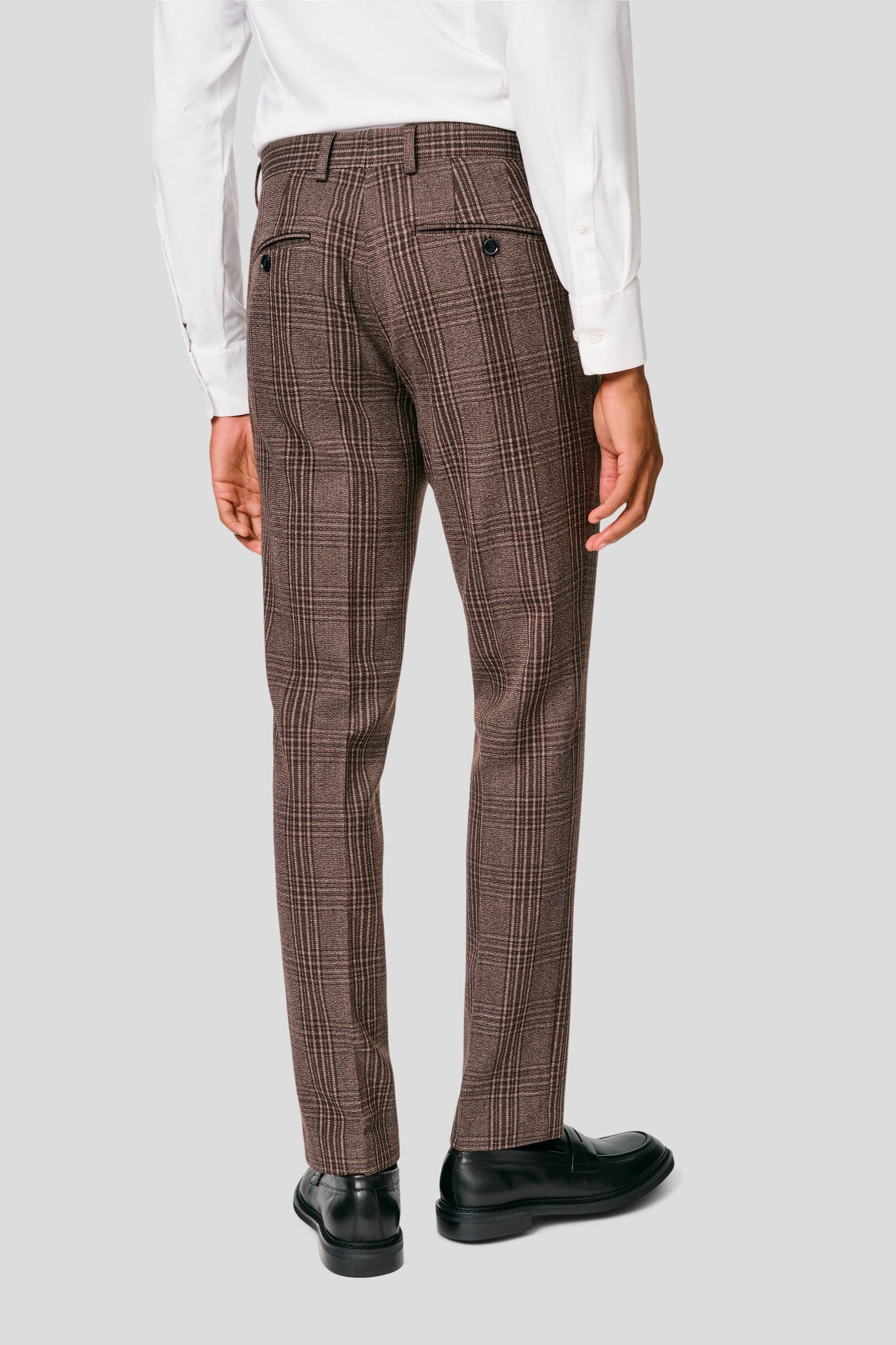 PRESTIGE brune habitbukser med tern MBO