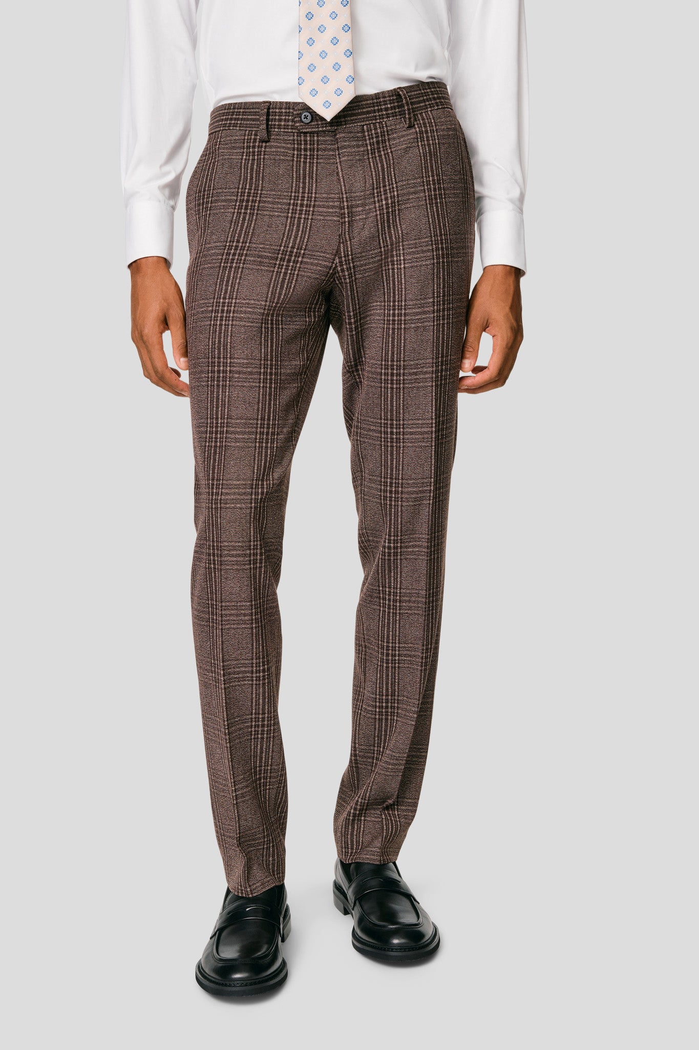 PRESTIGE brune habitbukser med tern MBO