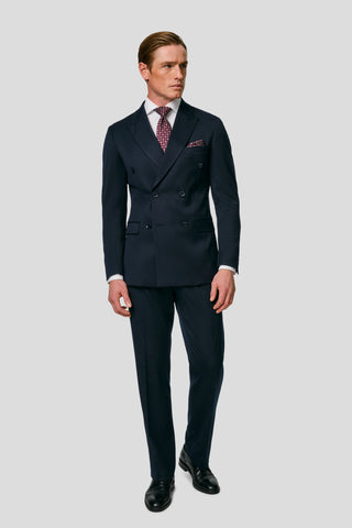 PRESTIGE navy dobbeltradet blazer PRESTIGE