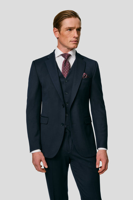 PRESTIGE navy three-piece jakkesæt