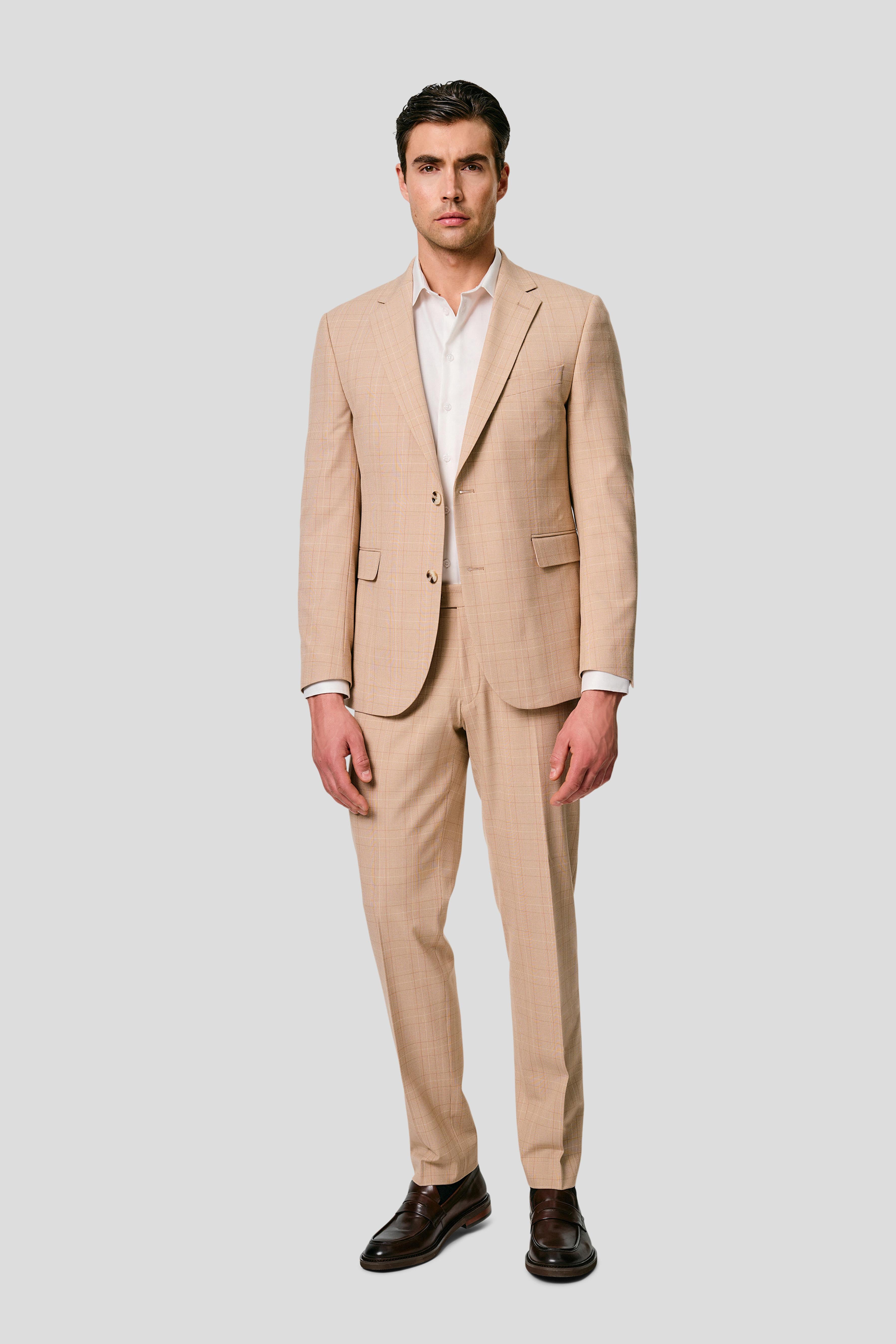 PRESTIGE sand blazer med tern MBO