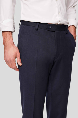 PRESTIGE navy dobbeltradet jakkesæt PRESTIGE