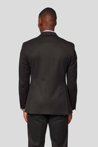 PRESTIGE sort dobbeltradet jakkesæt