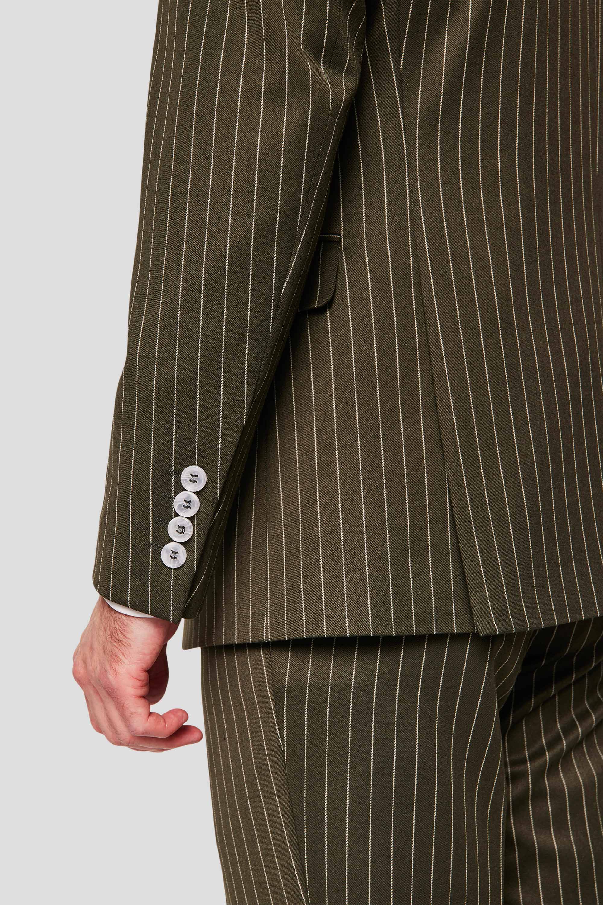 PRESTIGE grøn blazer med nålestriber MBO