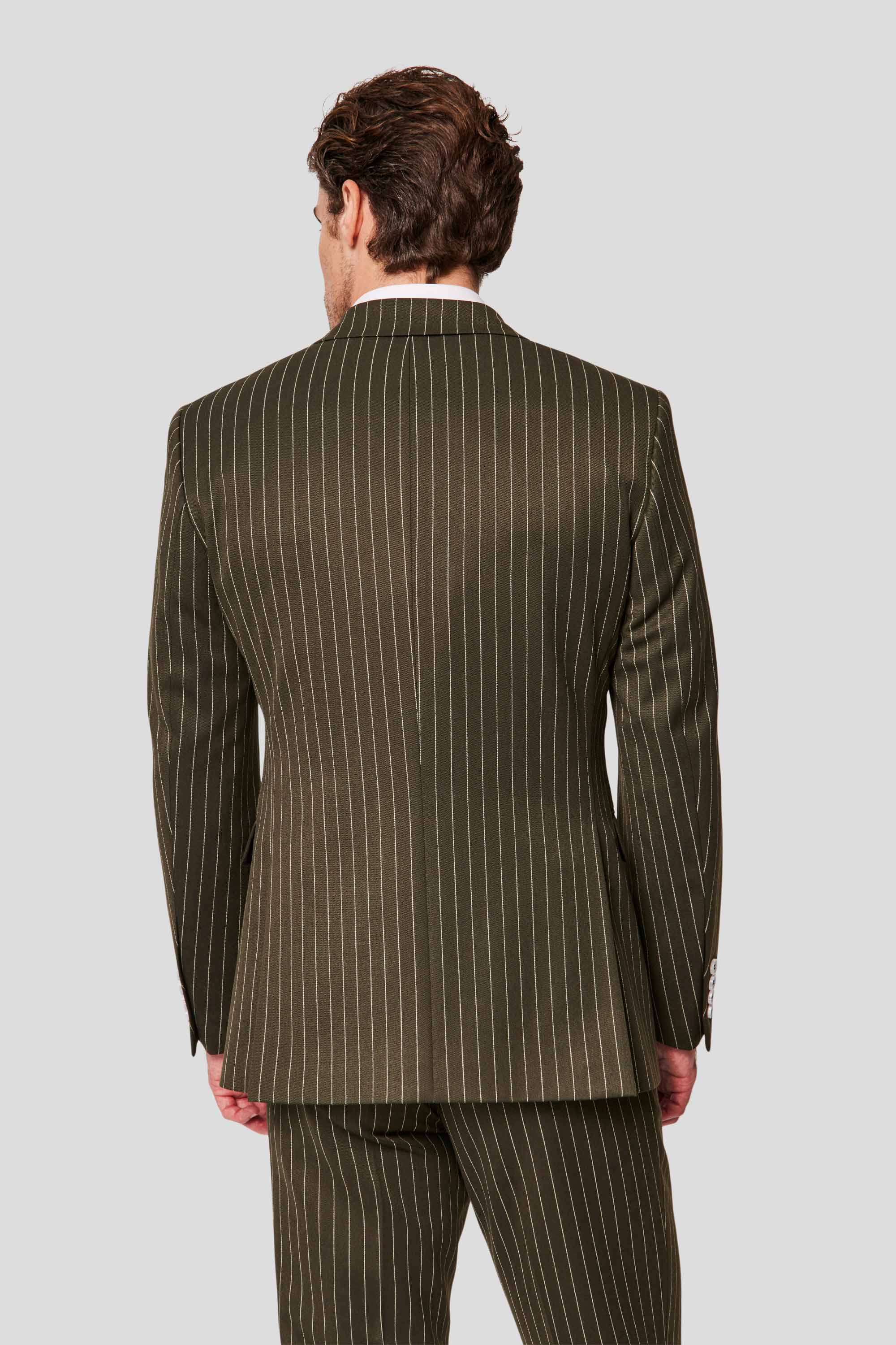 PRESTIGE grøn blazer med nålestriber MBO