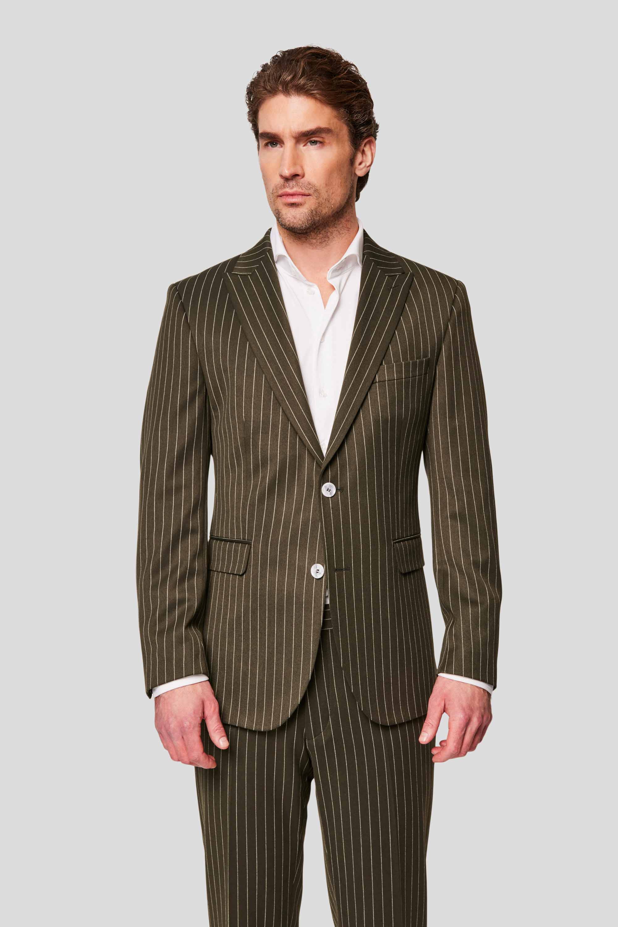 PRESTIGE grøn blazer med nålestriber MBO