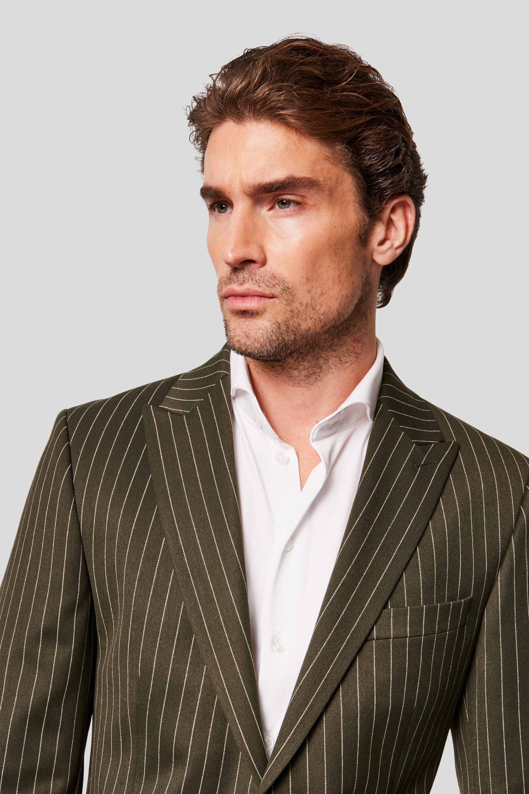 PRESTIGE grøn blazer med nålestriber MBO