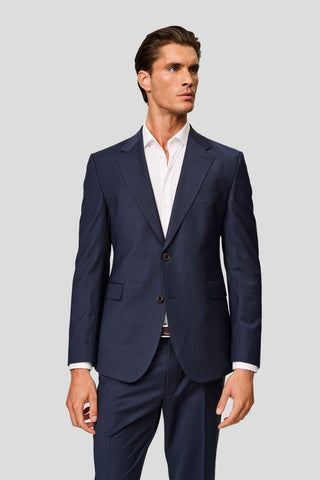 PREMIUM navy blazer med nålestriber PREMIUM