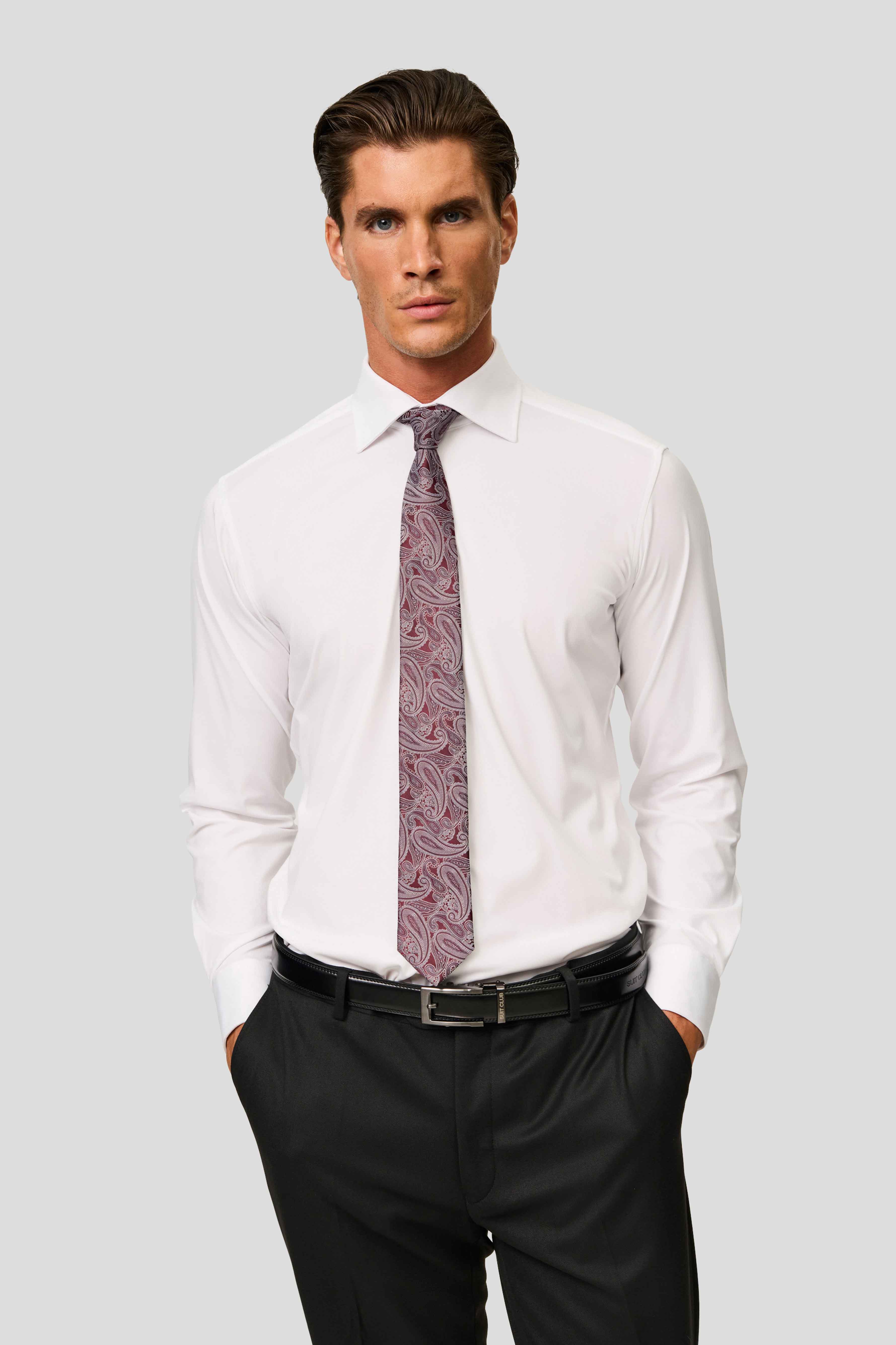 Signatur performance skjorte hvid slim Shirtmakers