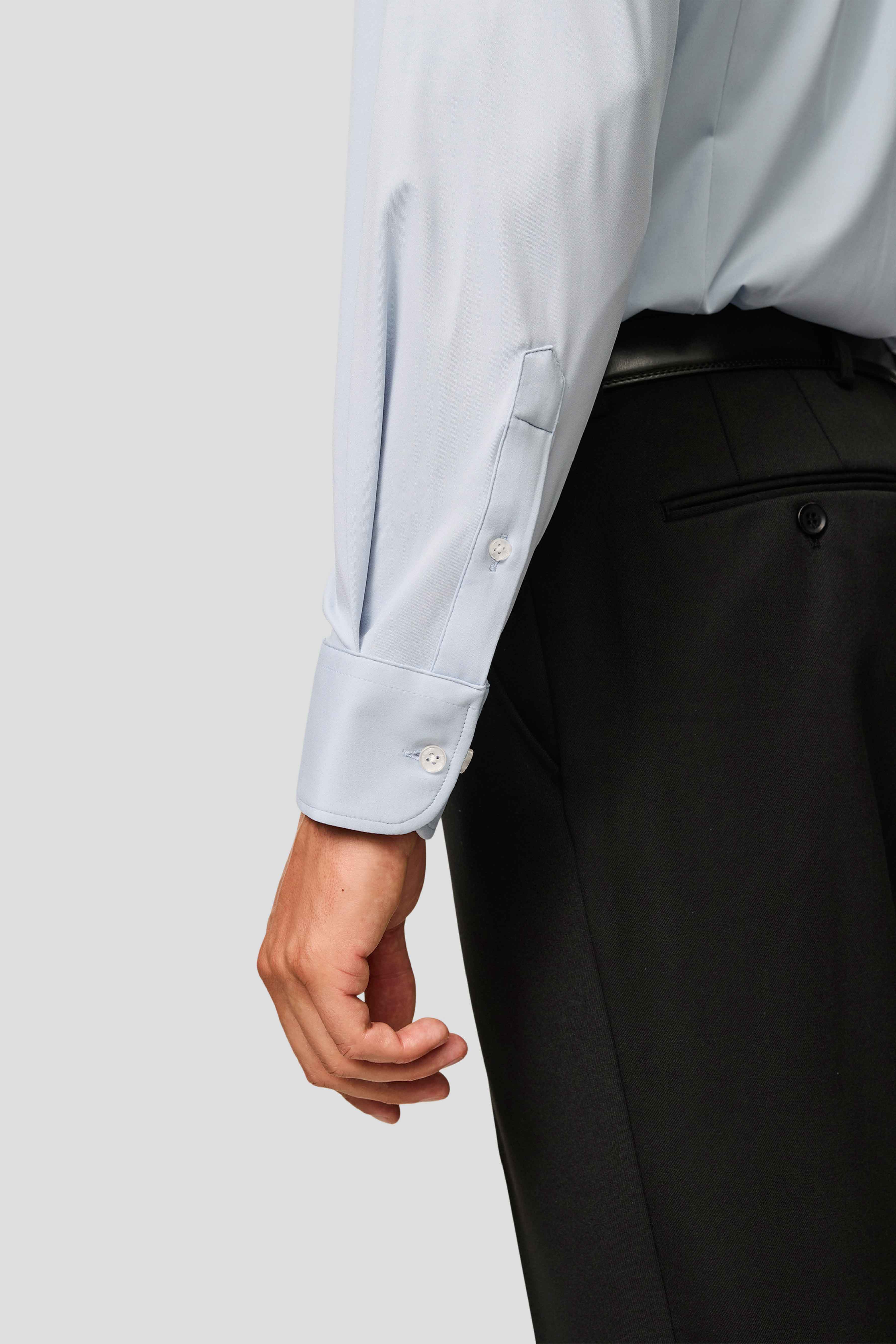 Signatur performance skjorte blå slim Shirtmakers