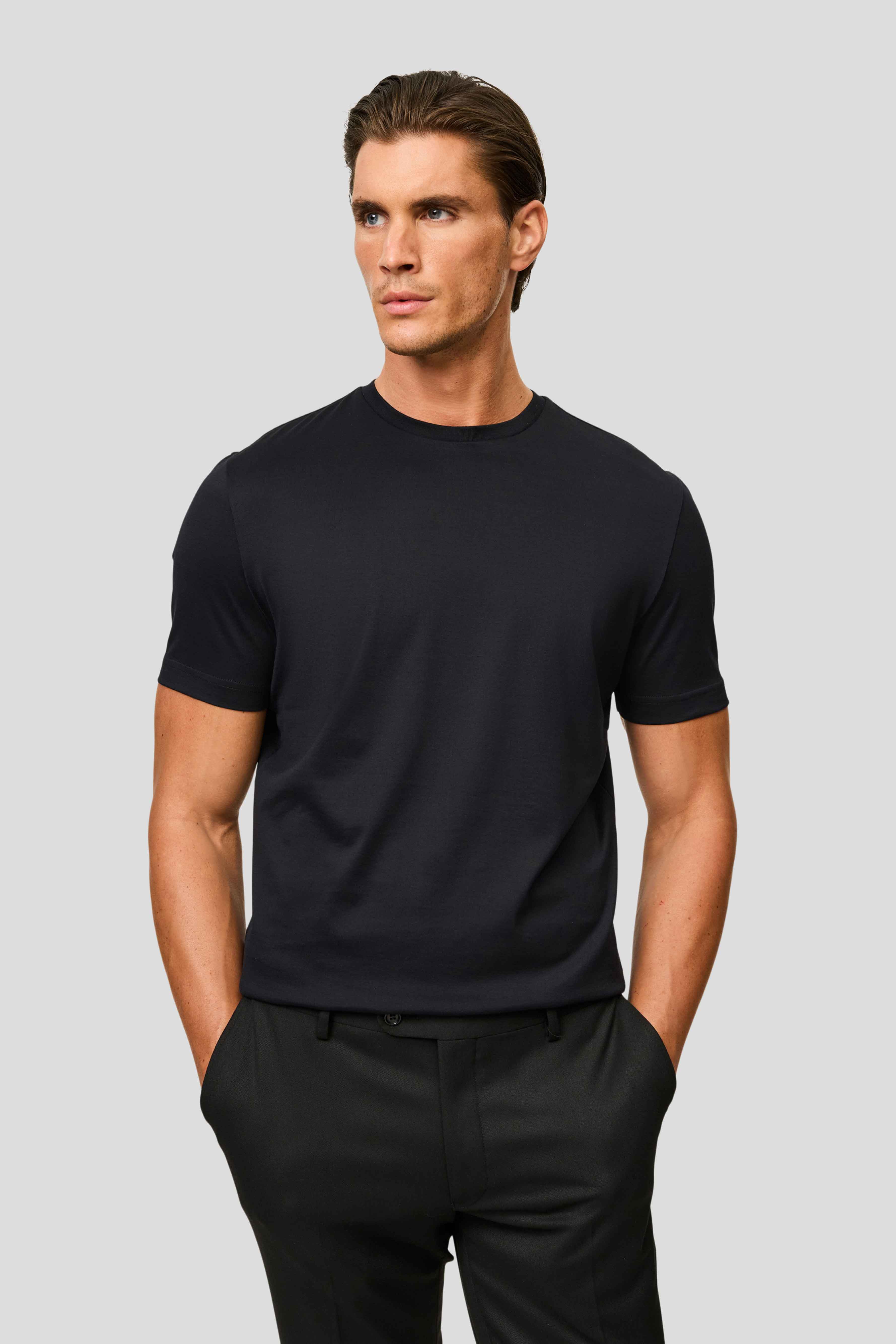 Sort T-shirt SUIT CLUB