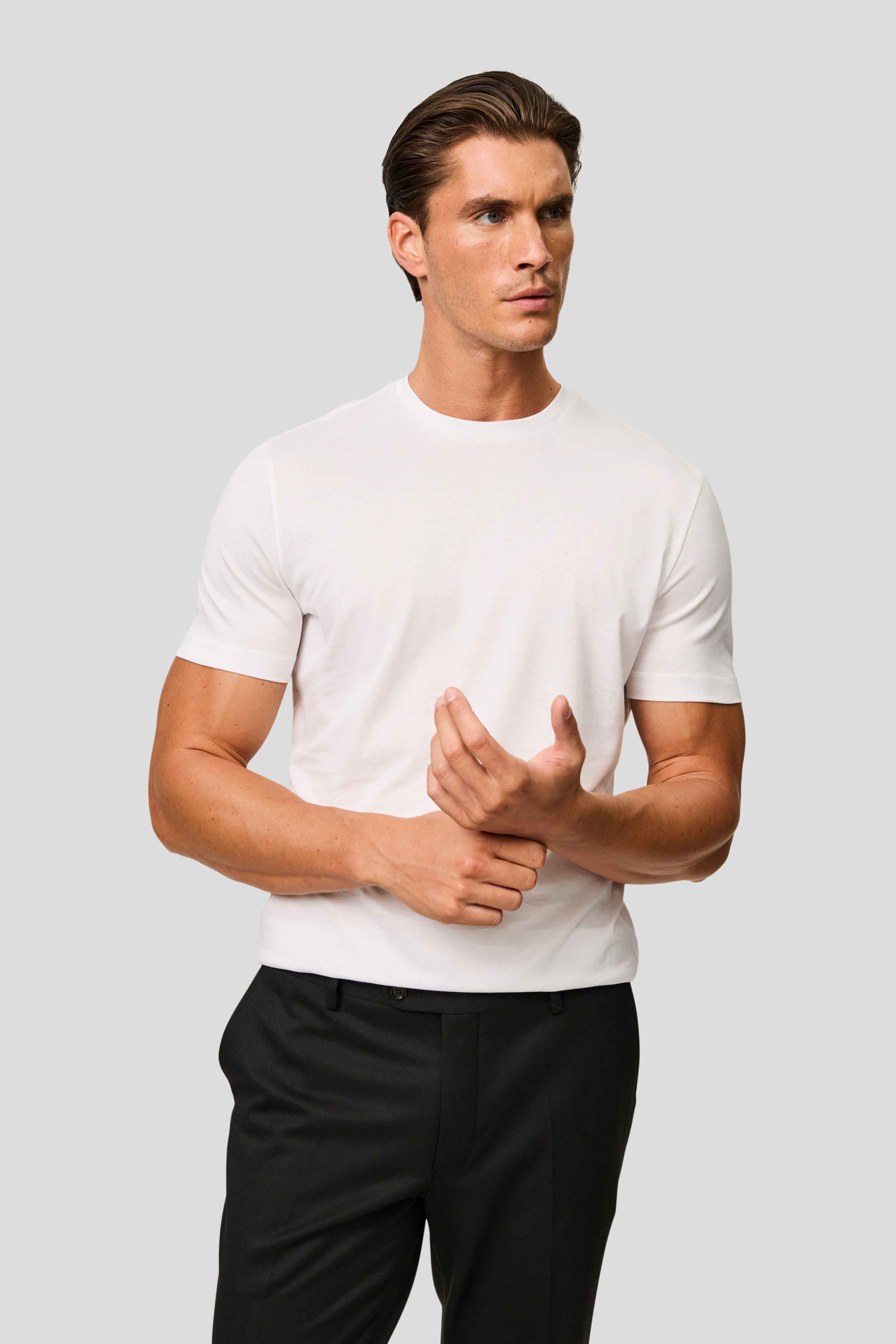 Hvid T-shirt SUIT CLUB