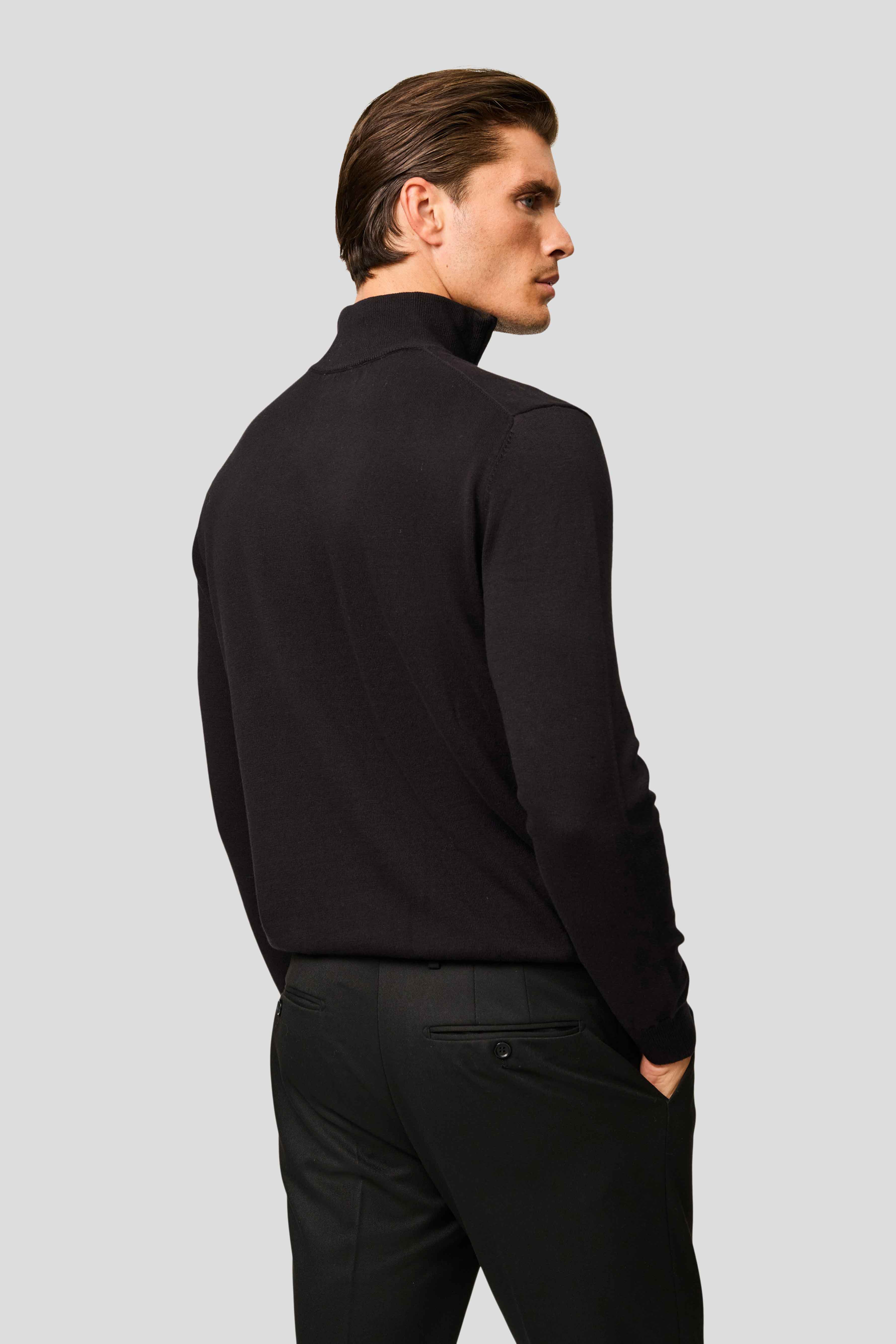 Sort half-zip striktrøje HVIID