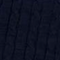 Navy merino quarter-zip kabel striktrøje