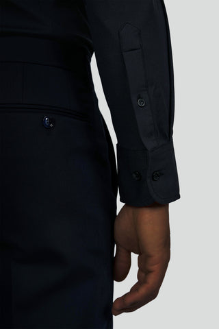 Signatur performance skjorte sort slim SUIT CLUB