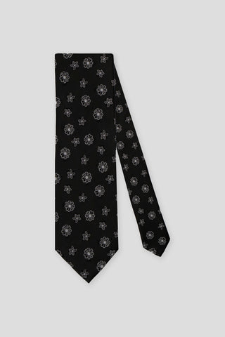 Sort blomstret slips suitclub.dk