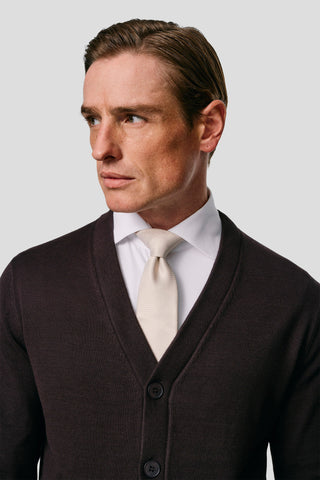 Brun cardigan SUIT CLUB
