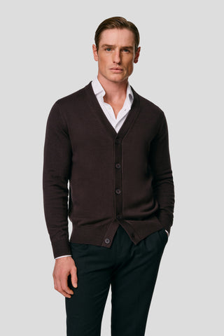 Brun cardigan SUIT CLUB