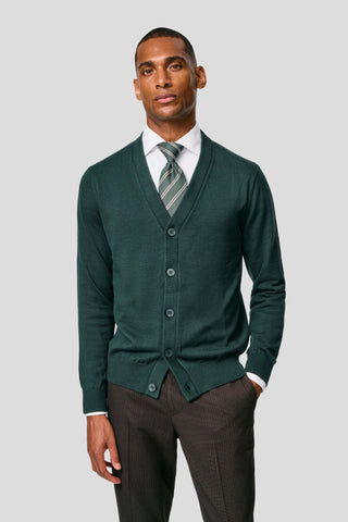 Mørkegrøn cardigan SUIT CLUB