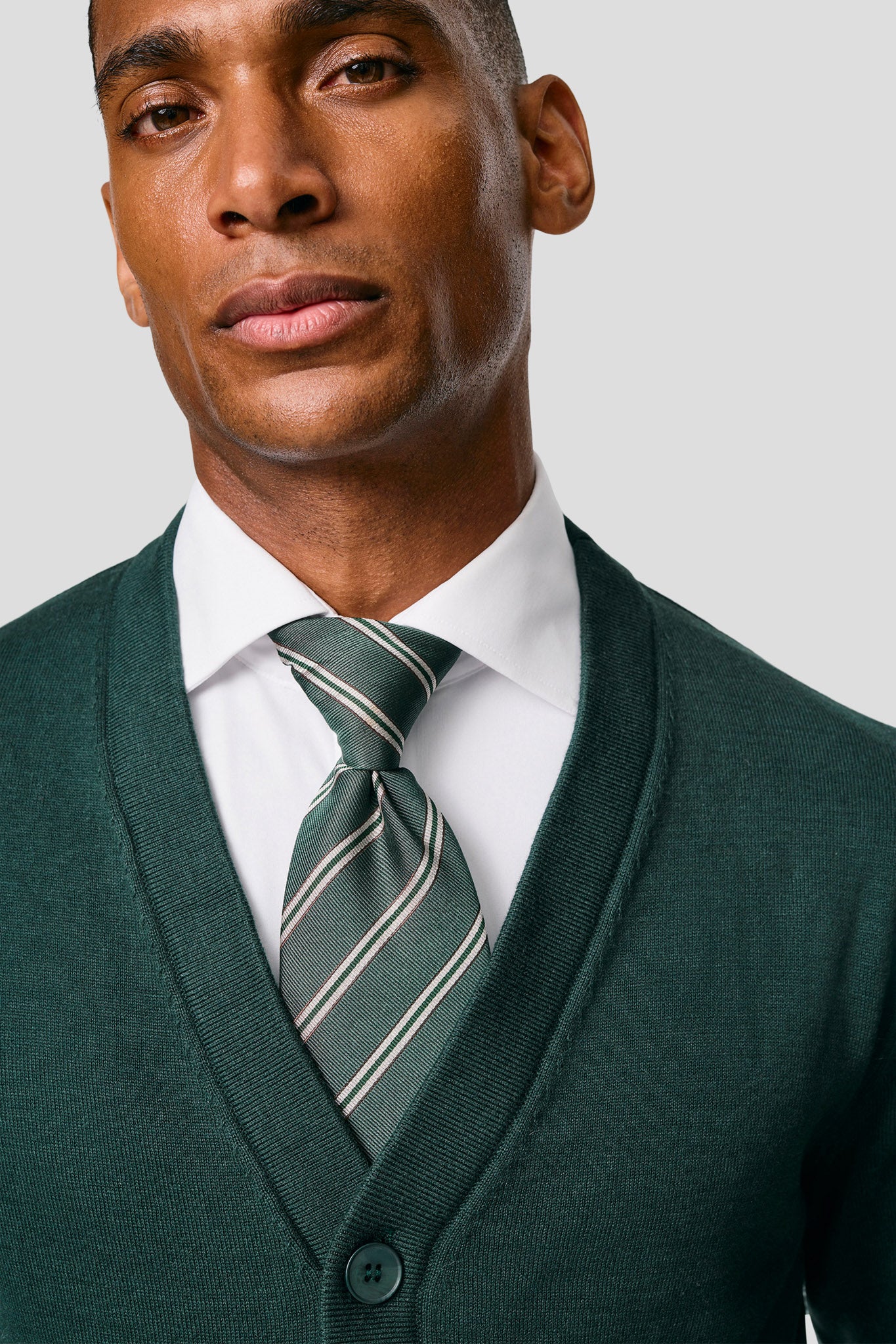 Mørkegrøn cardigan HVIID