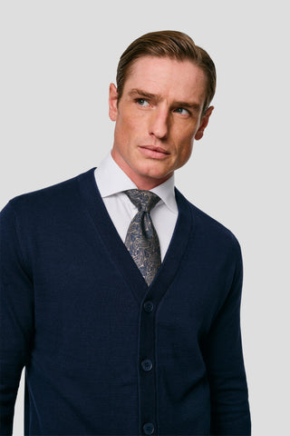 Navy cardigan SUIT CLUB