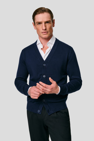 Navy cardigan SUIT CLUB