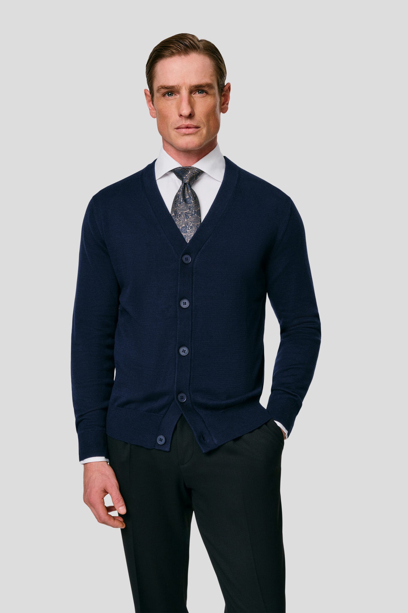 Navy cardigan HVIID