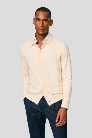 Off-white polo cardigan SUIT CLUB