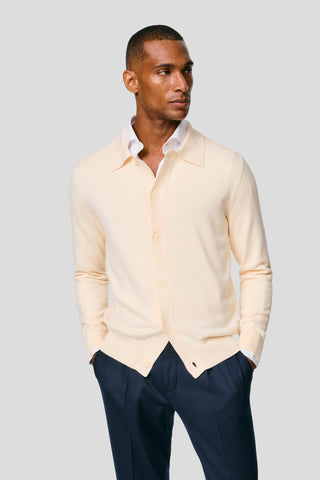 Off-white polo cardigan SUIT CLUB