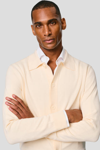 Off-white polo cardigan SUIT CLUB