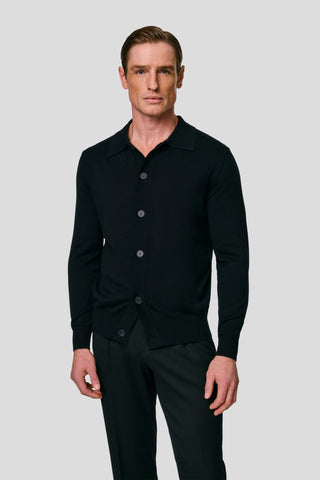 Sort polo cardigan SUIT CLUB