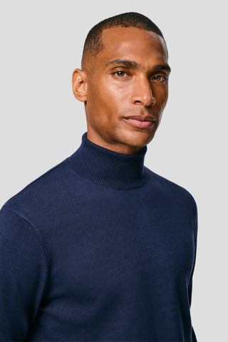 Navy turtleneck SUIT CLUB