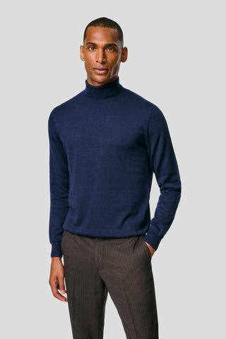 Navy turtleneck SUIT CLUB