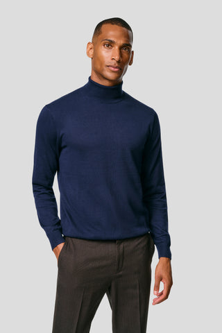 Navy turtleneck SUIT CLUB