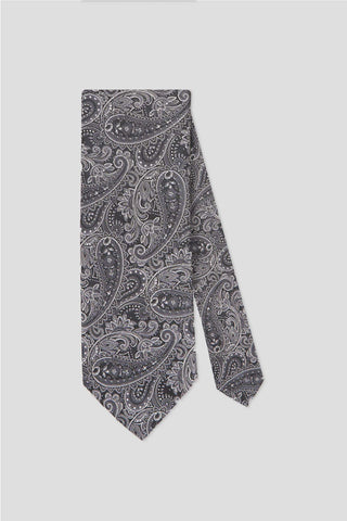 Sort & hvidt paisley slips