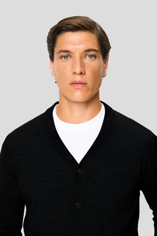 Sort merino cardigan