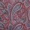 Sort & rød lommeklud med paisley