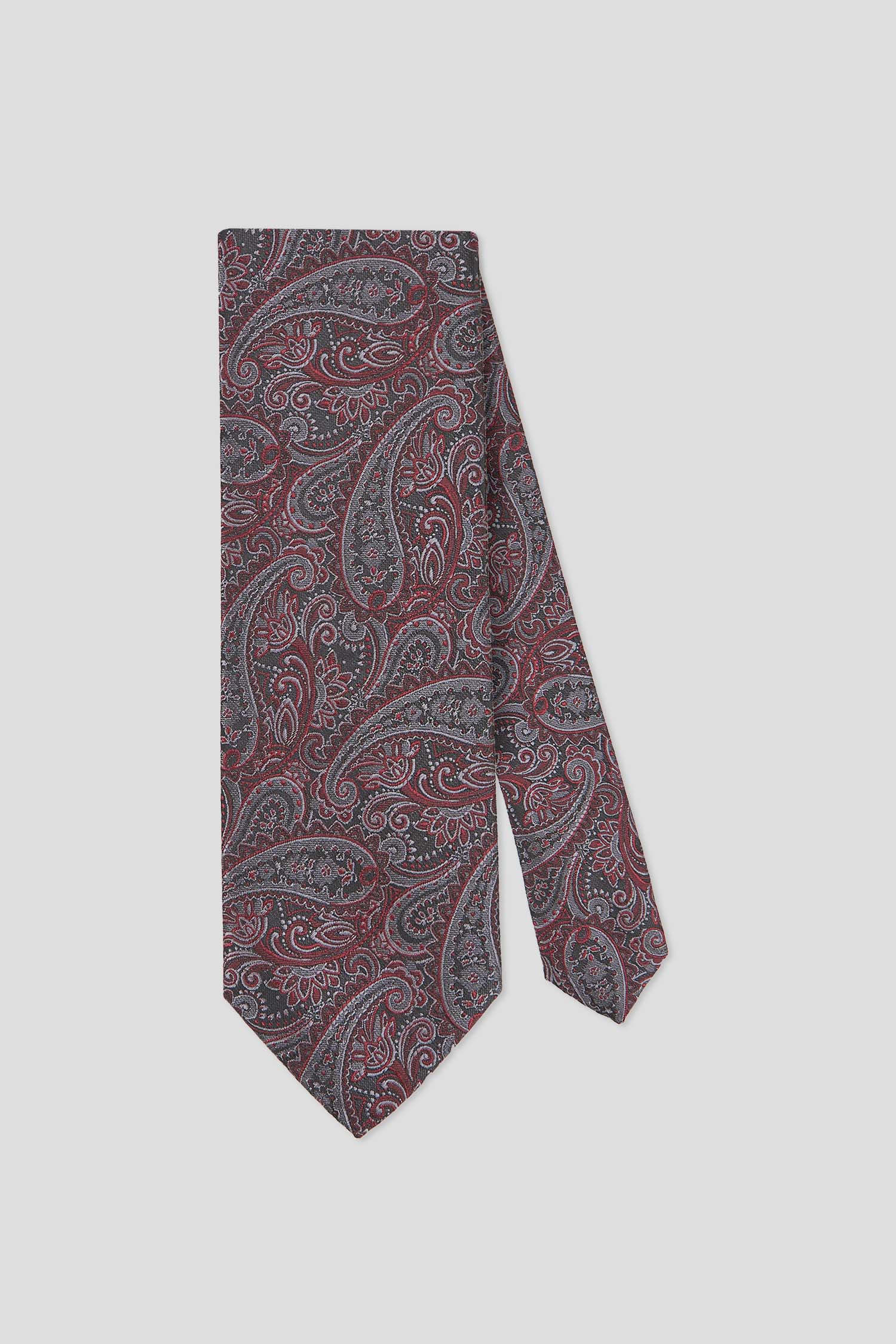 sort & rød paisley slips PVD