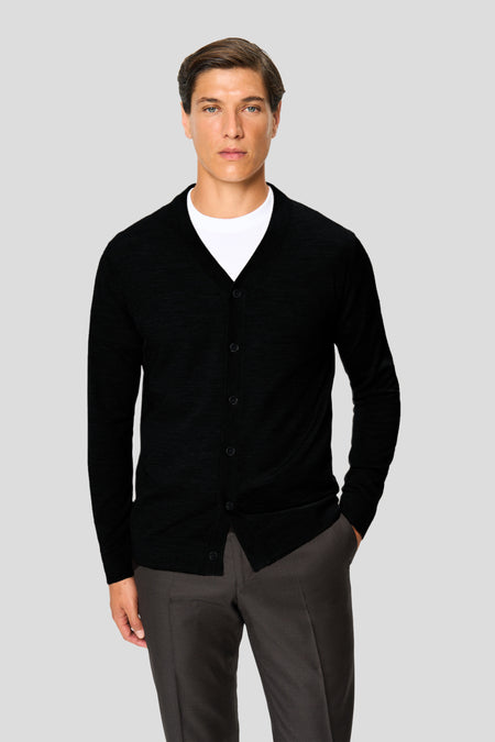 Sort merino cardigan