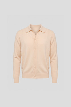 Off-white polo cardigan