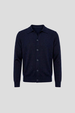 Navy polo cardigan