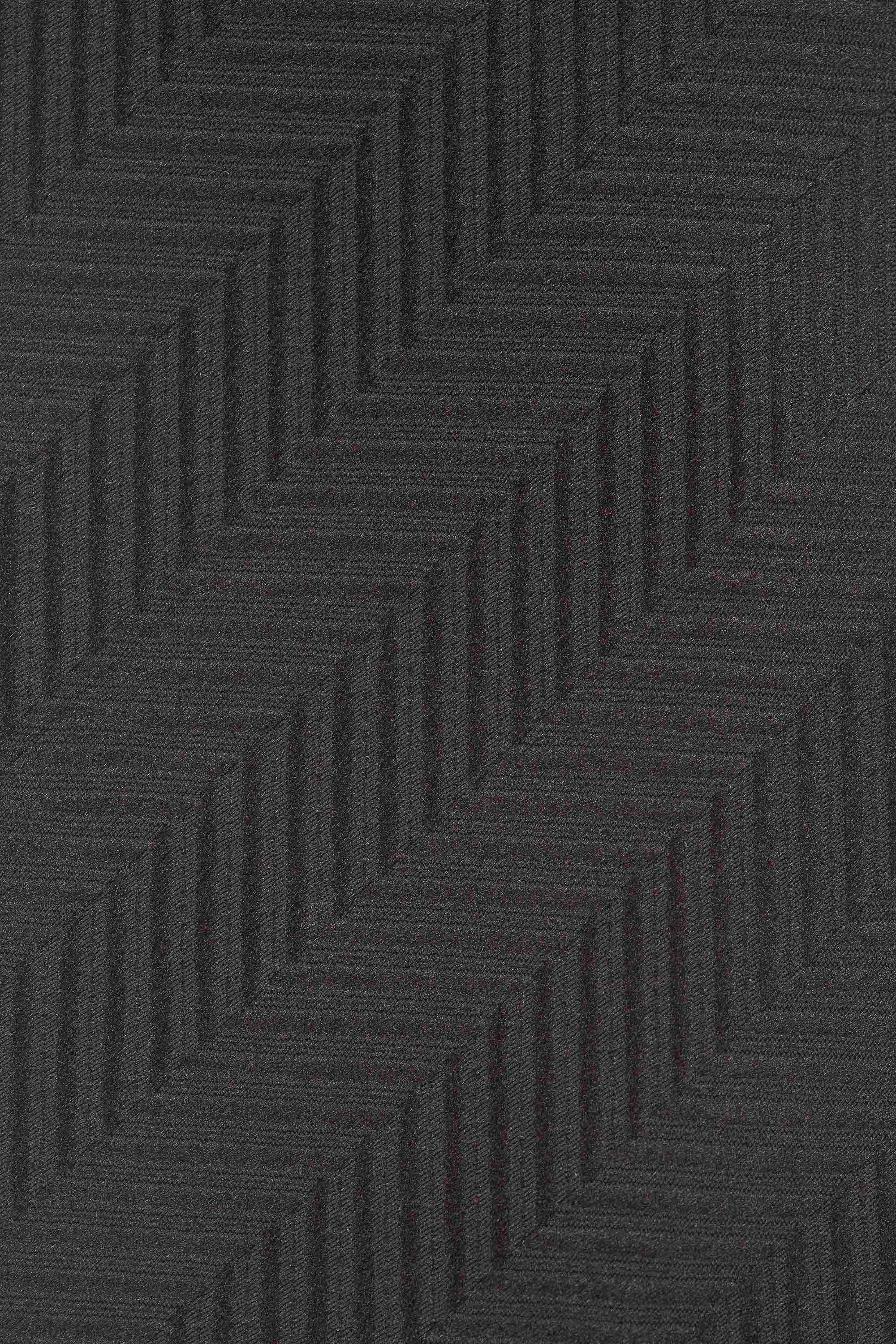 Sort lommeklud med mønster PVD