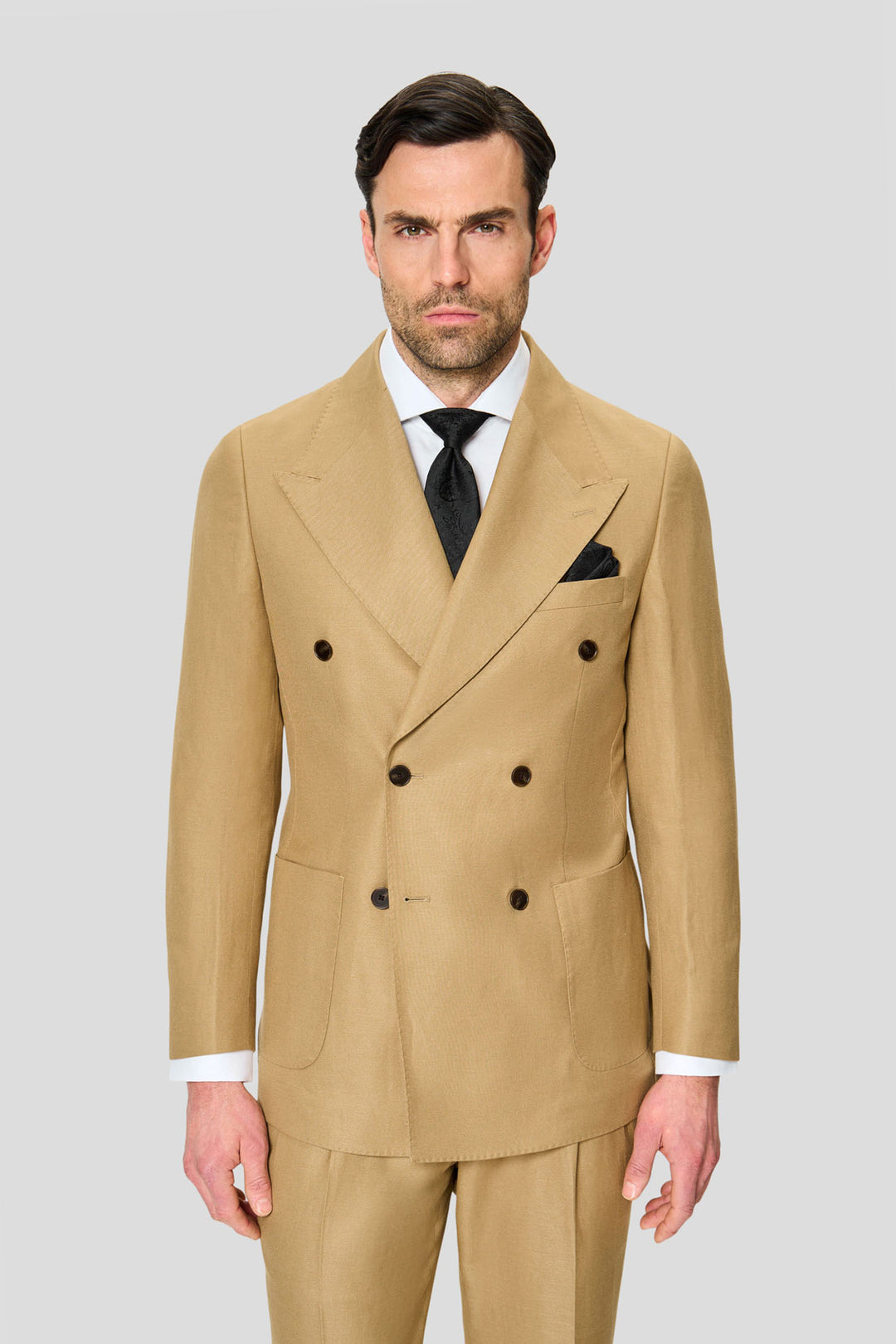 PRESTIGE camel dobbeltradet hørblazer