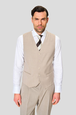 EXCLUSIVE sand three-piece jakkesæt