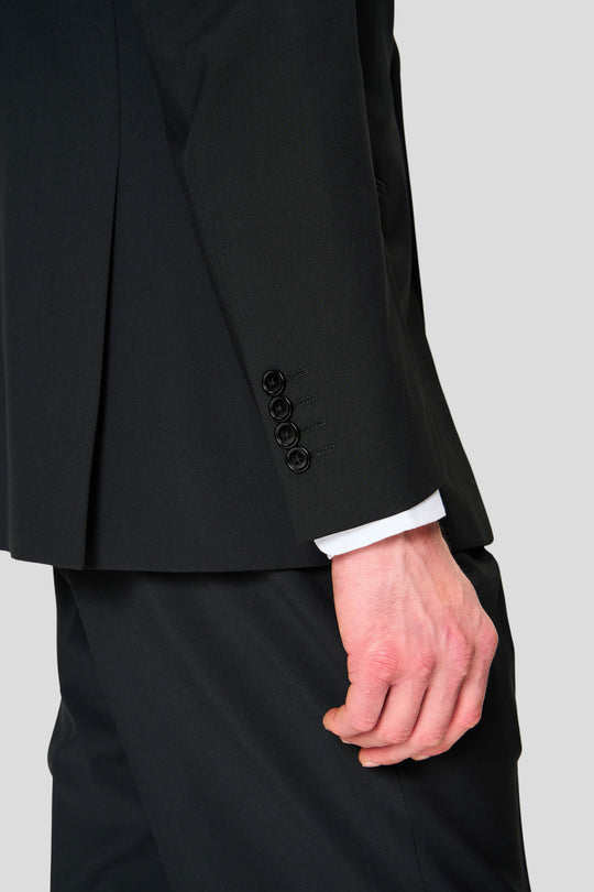 PREMIUM sort three-piece jakkesæt