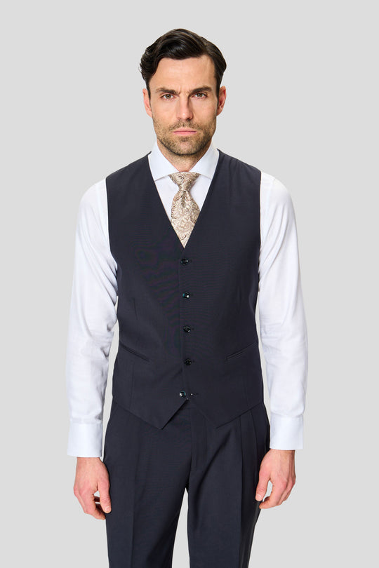PREMIUM navy three-piece jakkesæt