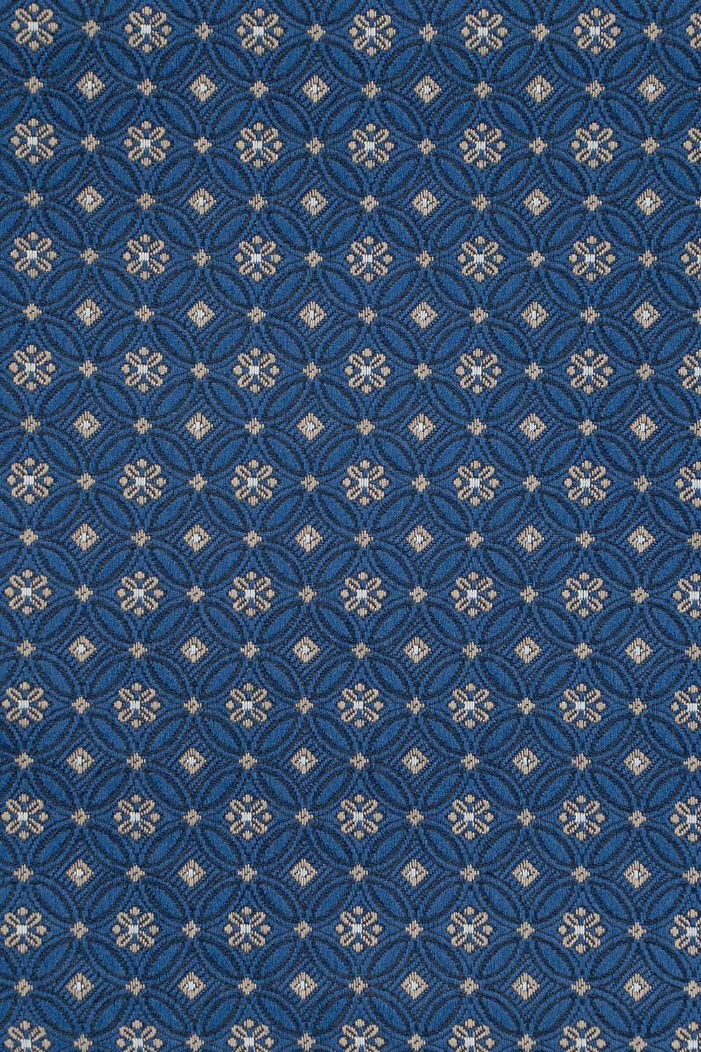 Blå blomstret lommeklud PVD