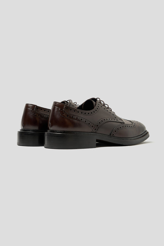 Brun brogue sko