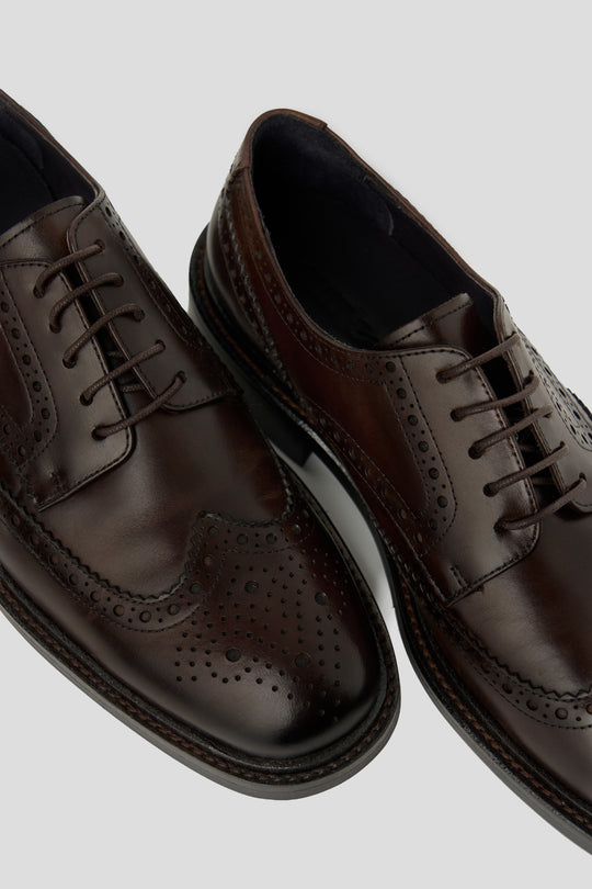 Brun brogue sko