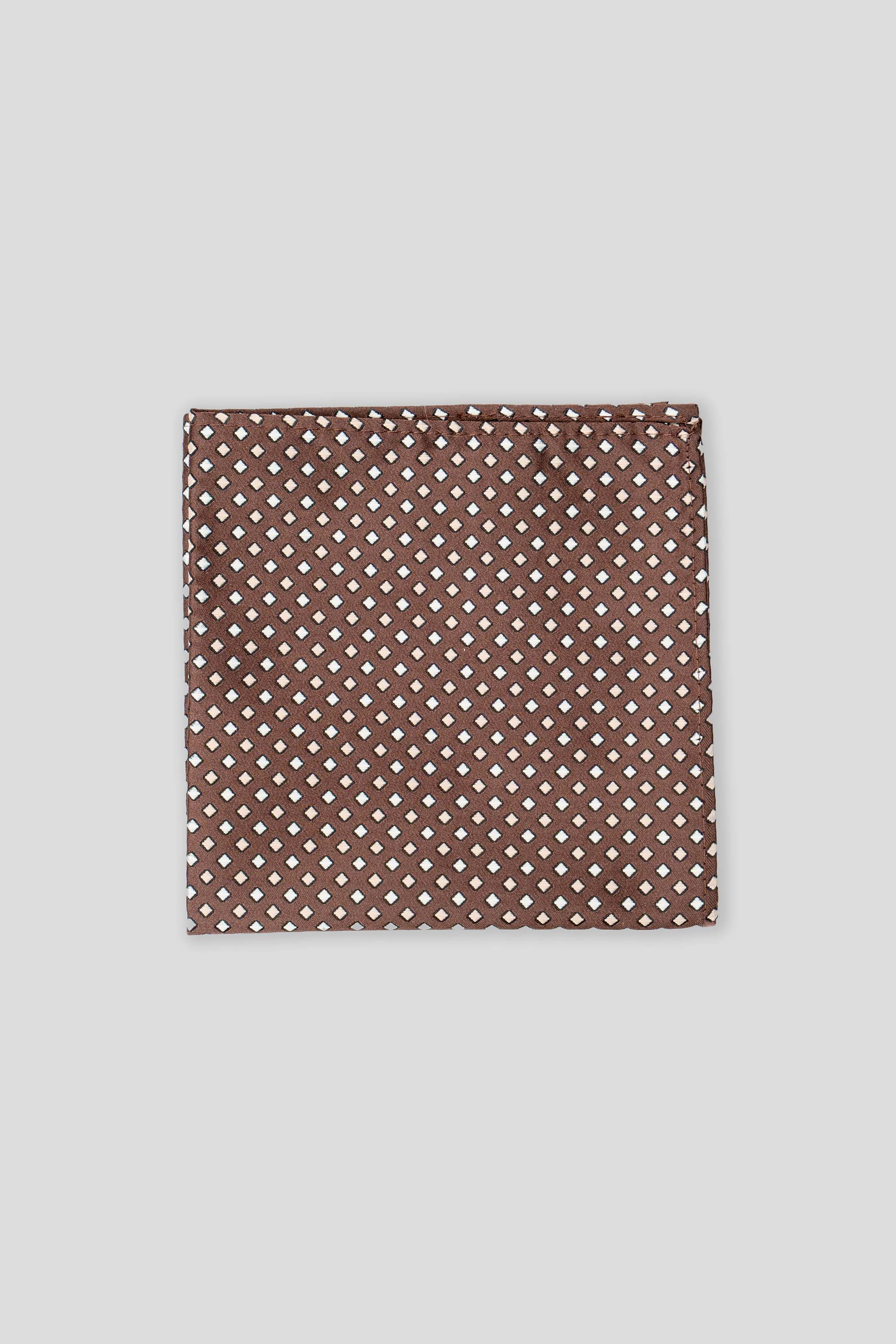 Brunt ternet lommeklud PVD